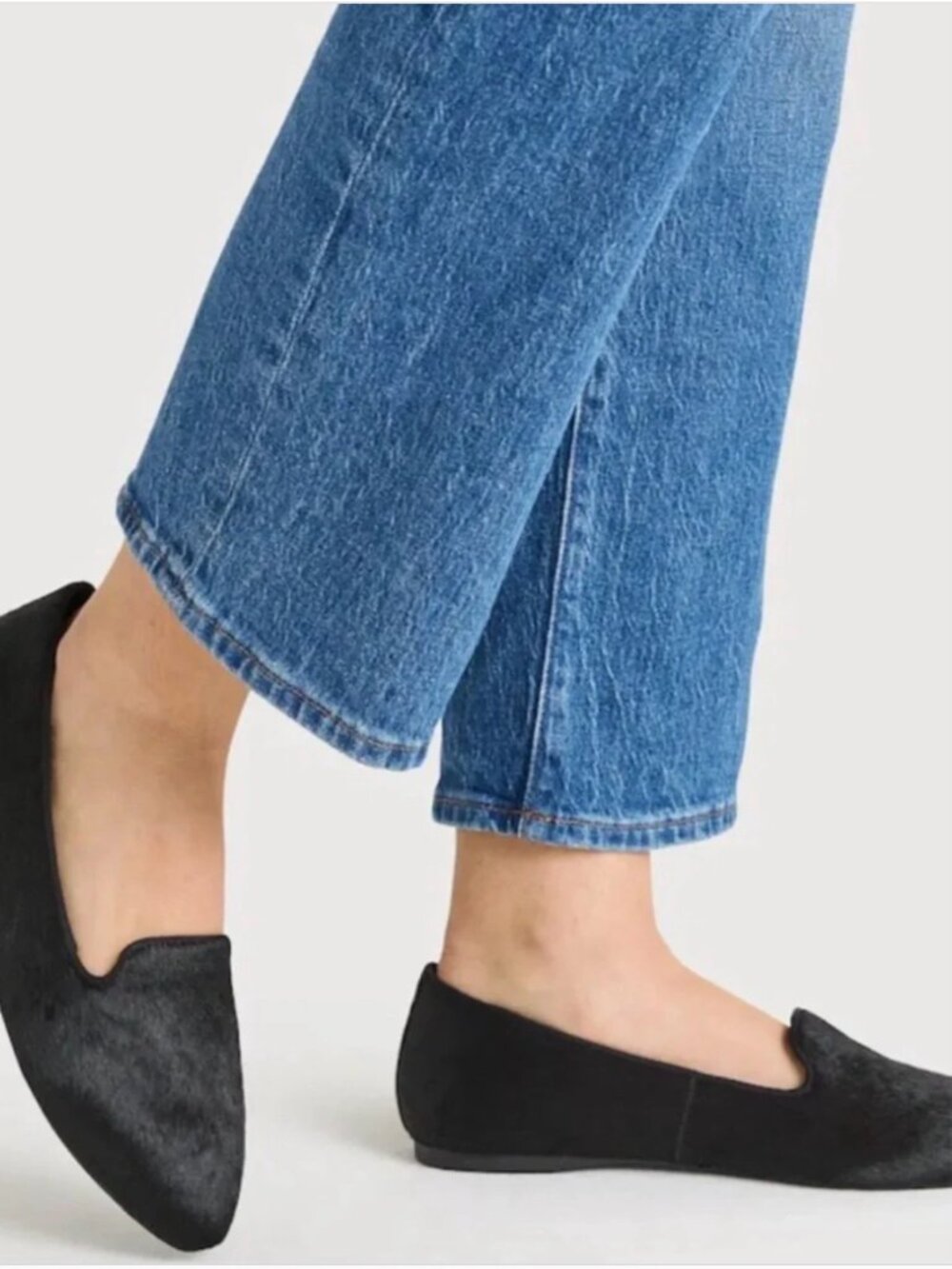 Birdies The Blackbird Loafers in Black Calf Hair | Size 8.5